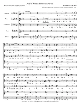Aspice Domine de sede sancta tua