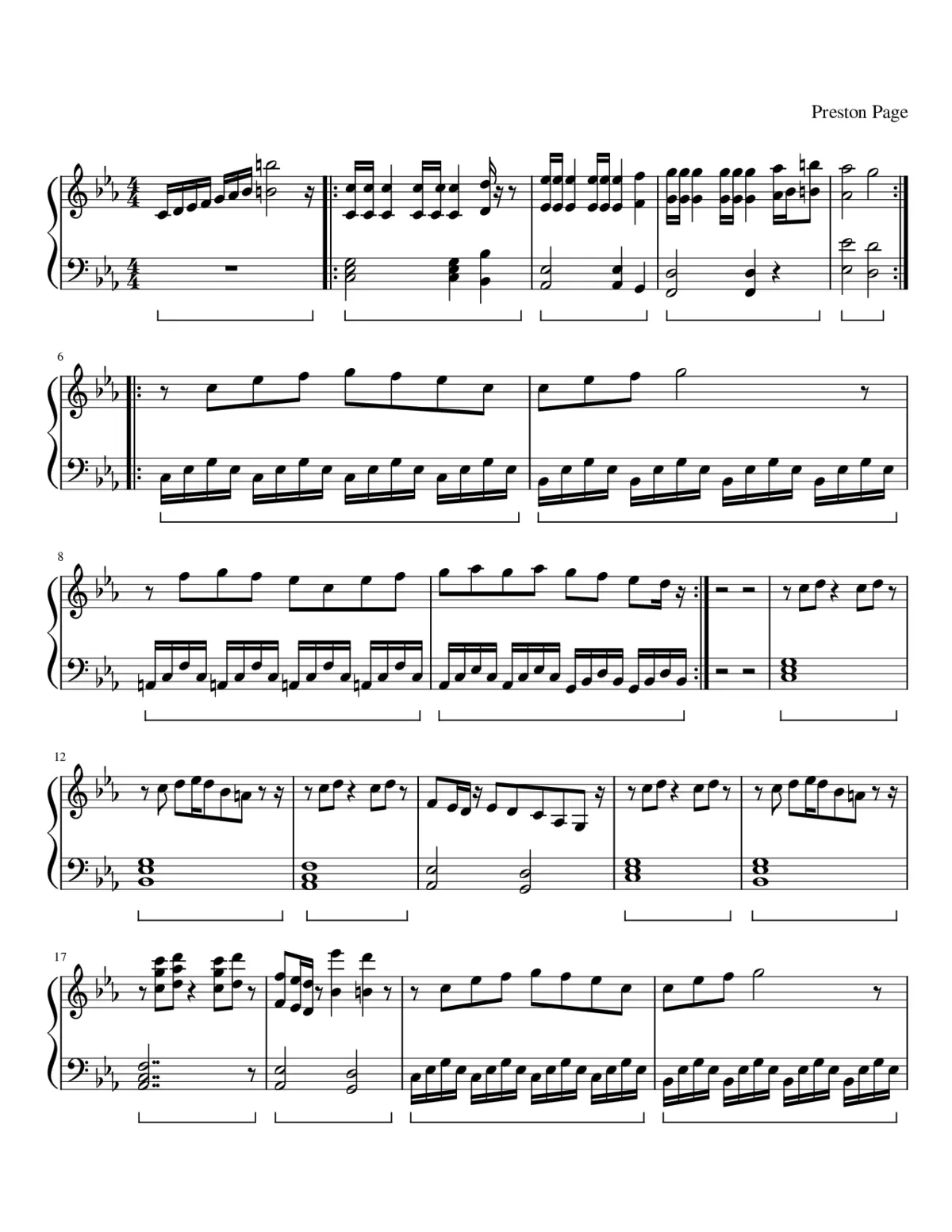 Unnamed Song - Page 1