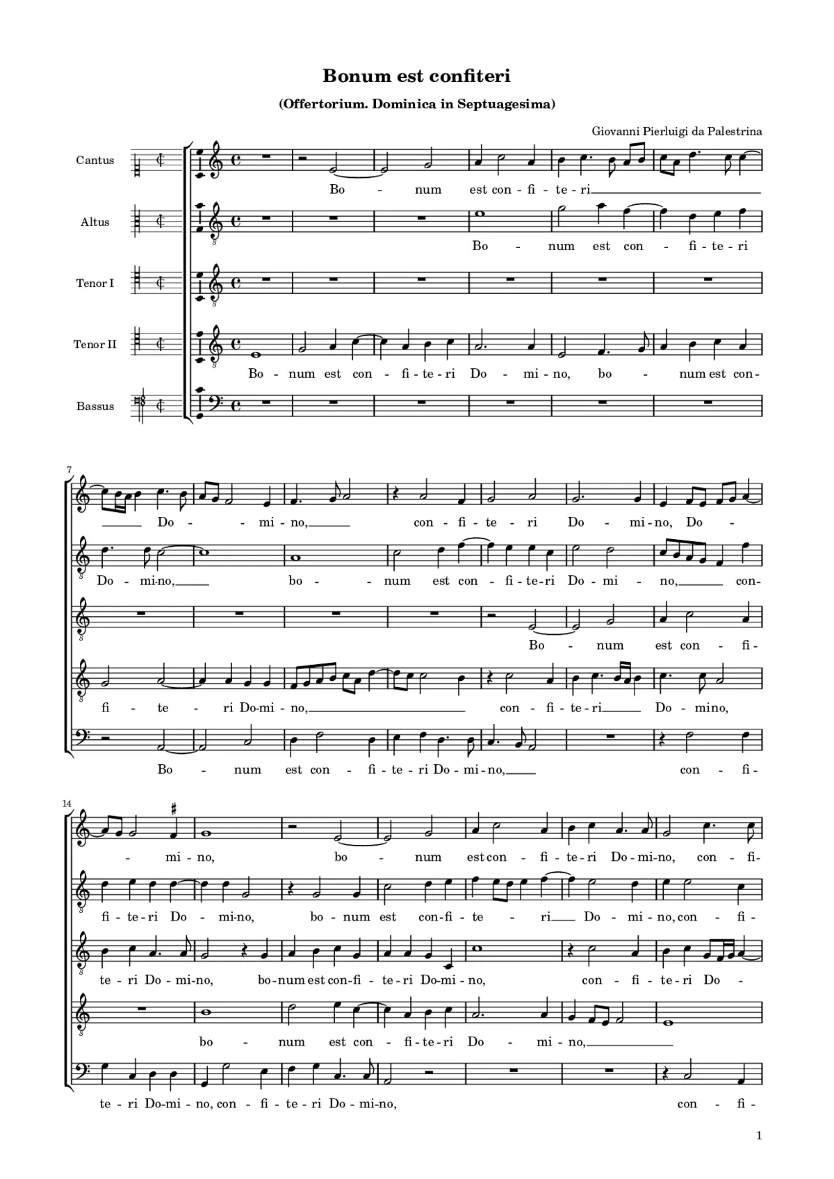 Bonum est confiteri - Page 1