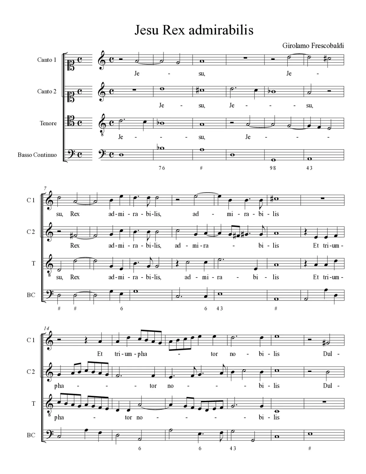 Jesu Rex admirabilis - Page 1