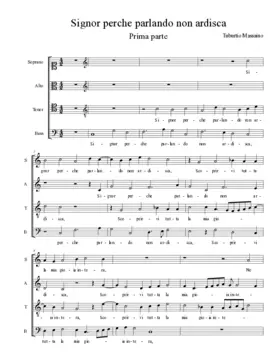 Signor perche parlando non ardisca
