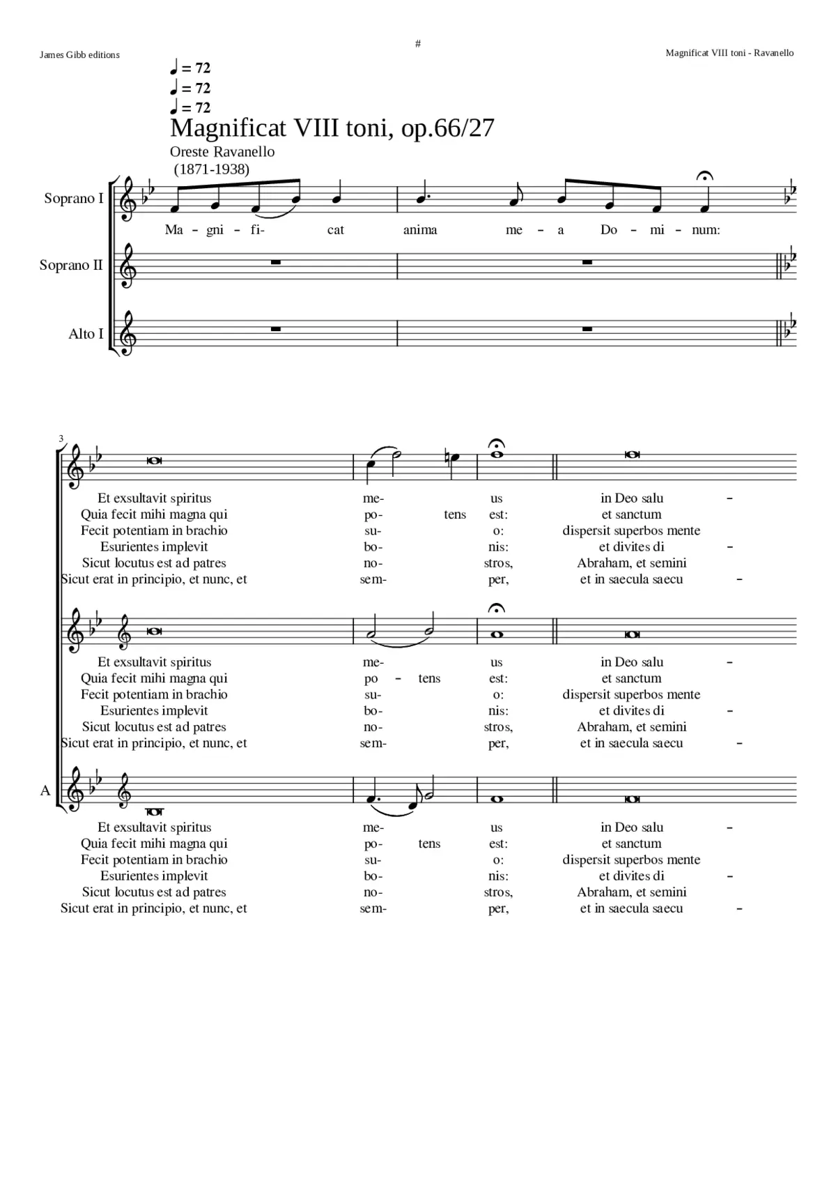 Magnificat VIII toni op.66/27 - Page 1