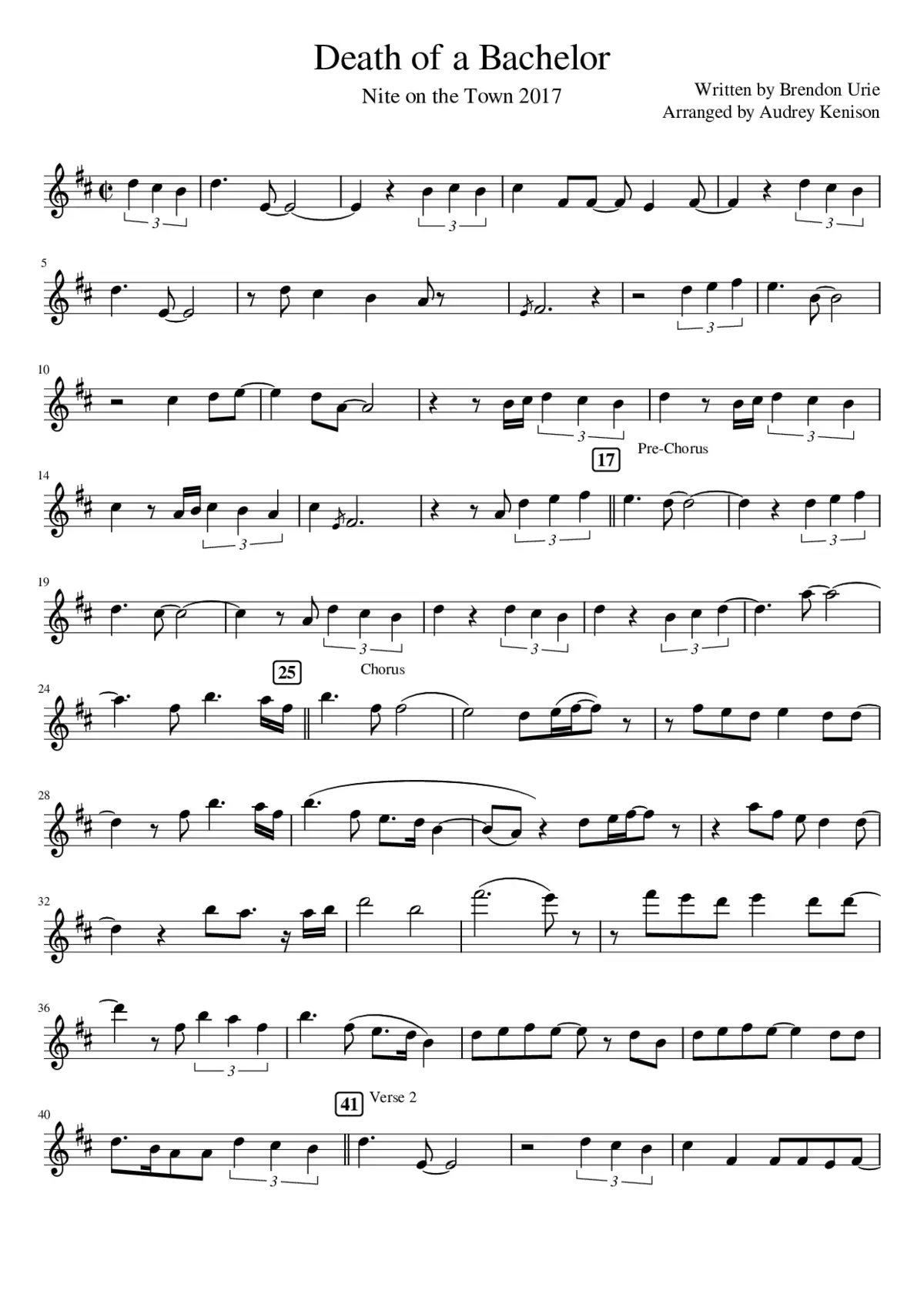 death of a bachelor - Page 1