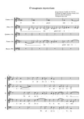 O magnum mysterium (&amp; Ave Maria)