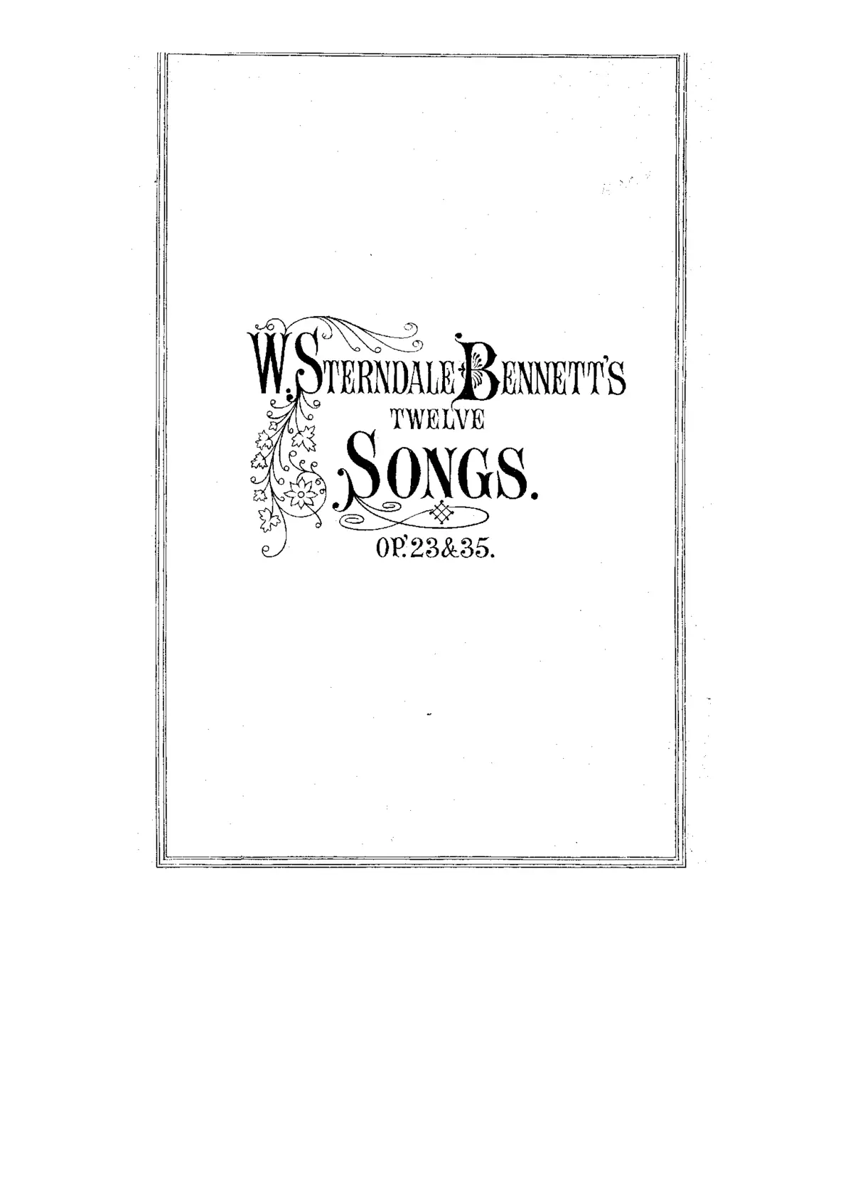 Twelve Songs - Page 1