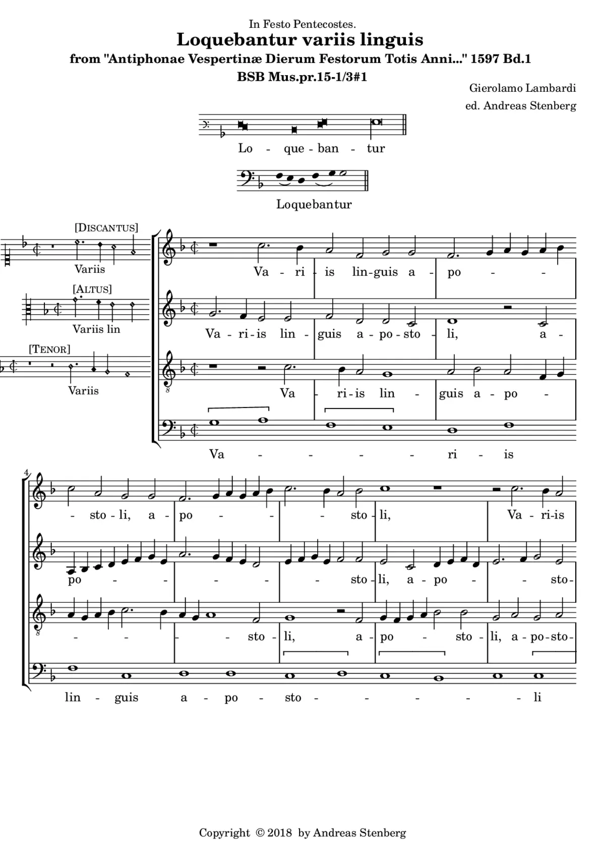 Loquebantur variis linguis - Page 1