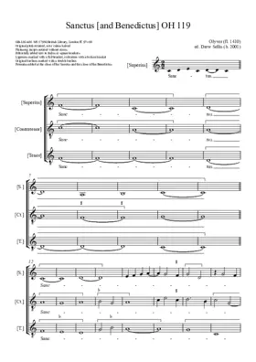 Sanctus, Old Hall 119