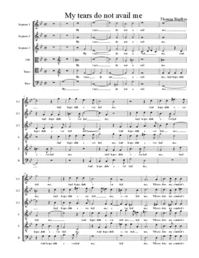 My tears do not avail me