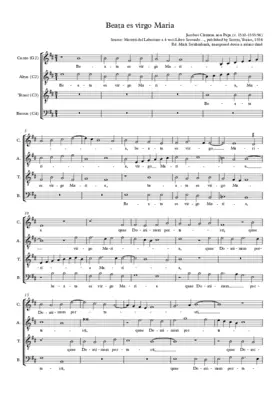 Beata es virgo Maria
