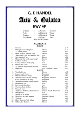 Acis and Galatea, HWV 49