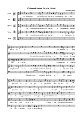 Chi crede Amor de tuoi diletti