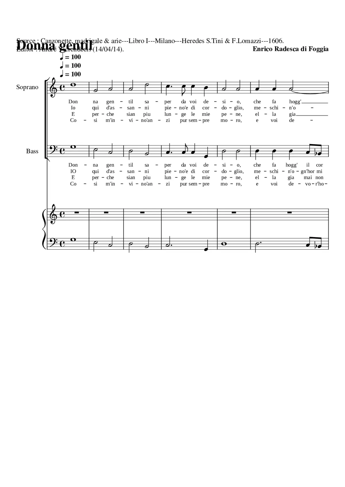 Donna gentil - Page 1
