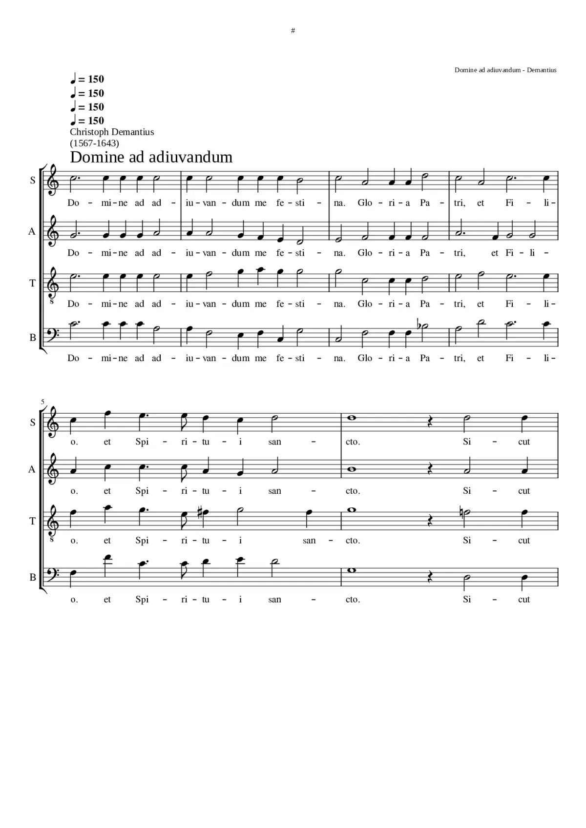 Domine ad adiuvandum - Page 1