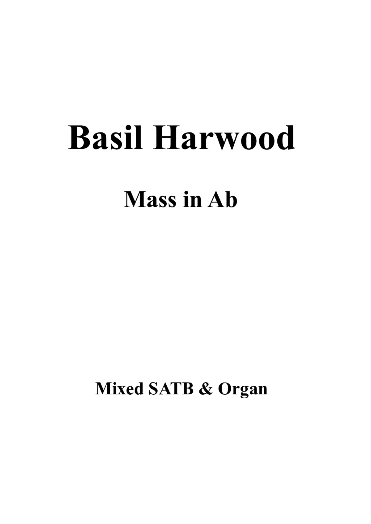 Mass in Ab (Latin) - Page 1
