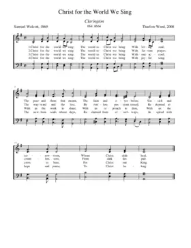 Christ for the world we sing