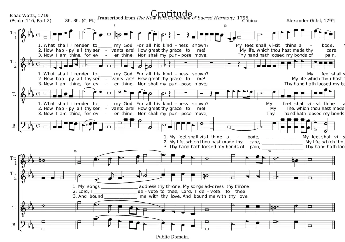 Gratitude - Alexander Gillet - Page 1