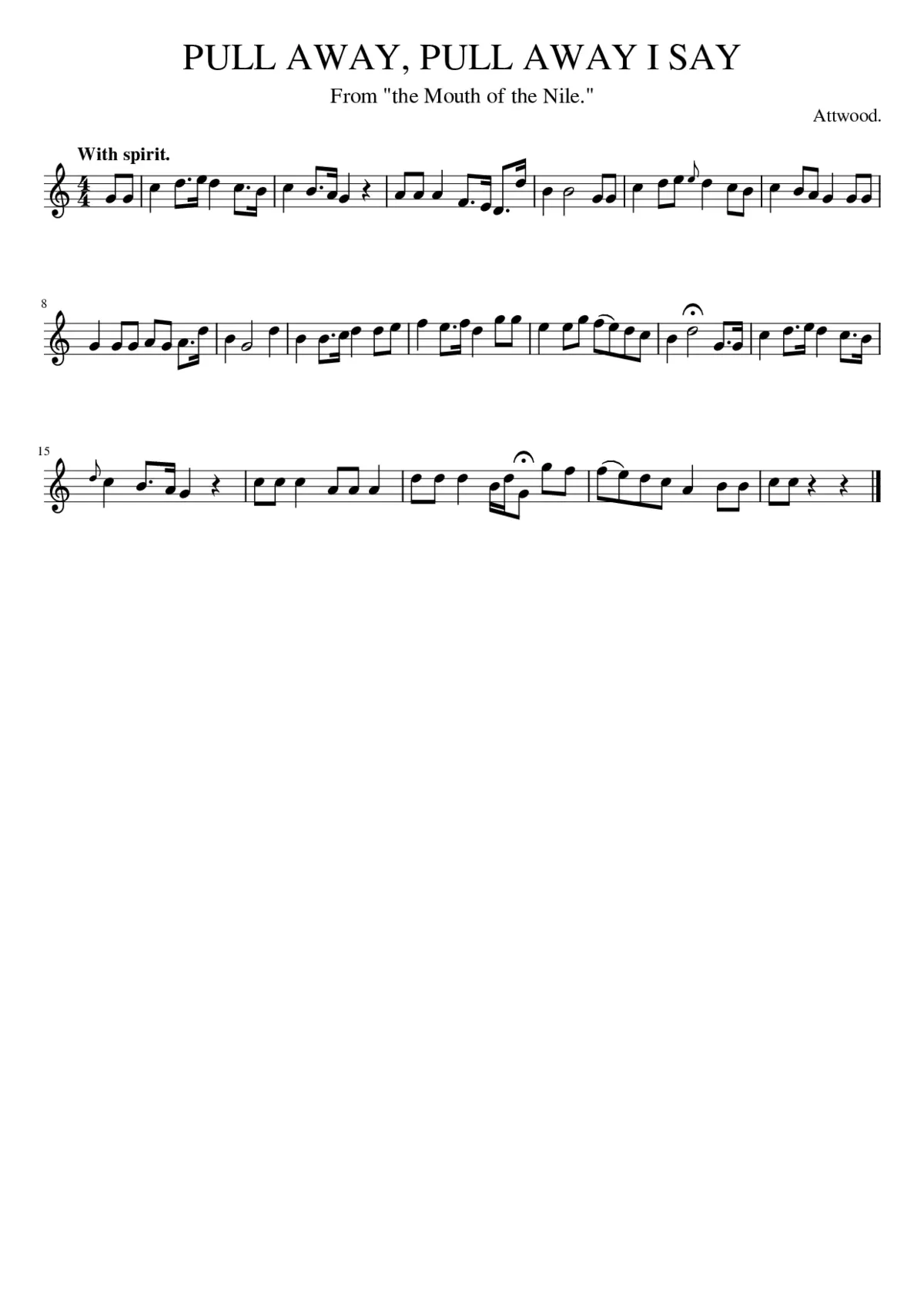 PULL AWAY PULL AWAY I SAY - Page 1