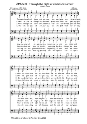 Through the night of doubt and sorrow