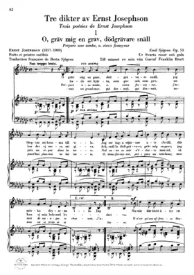 3 Poems by Ernst Josephson