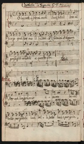O lucenti, o sereni occhi, HWV 144