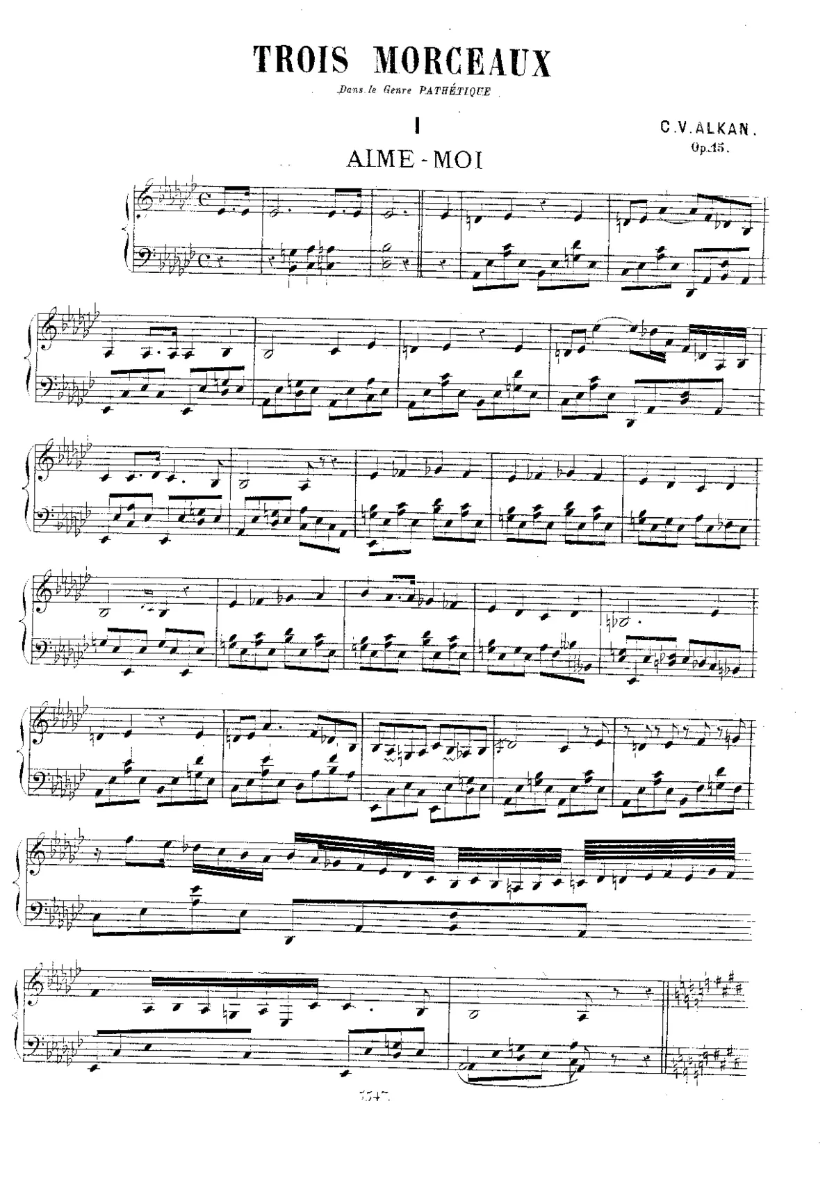 3 Morceaux dans le Genre pathétique - Page 1