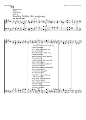 Standing forth on life's rough way