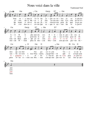 Nous voici dans la ville