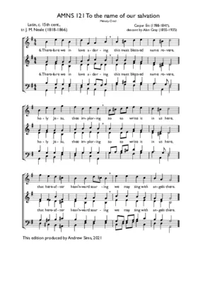 To the name of our salvation