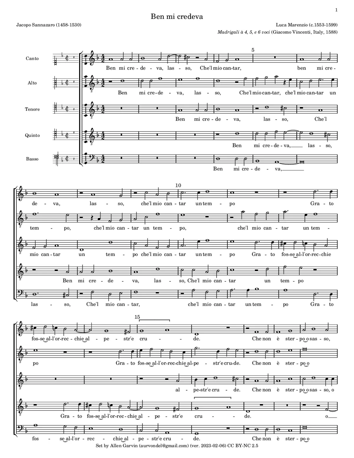 Ben mi credeva - Page 1