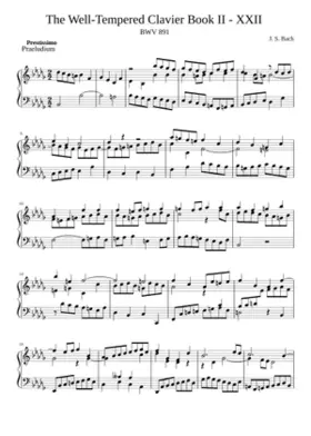 Prelude and Fugue in B-flat minor BWV 891