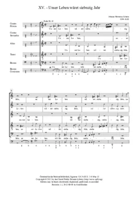 Unser Leben währet siebnzig Jahr