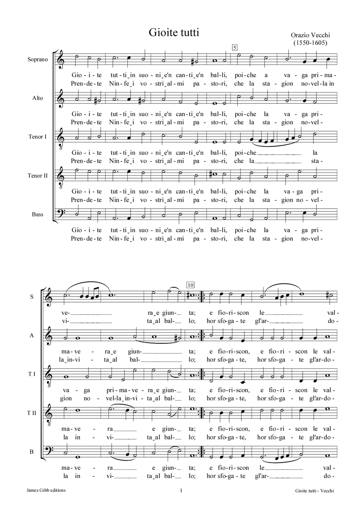 Gioite tutti - Page 1