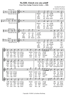 Gleich wie ein schiff