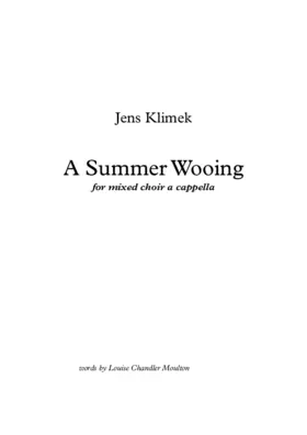 A summer wooing
