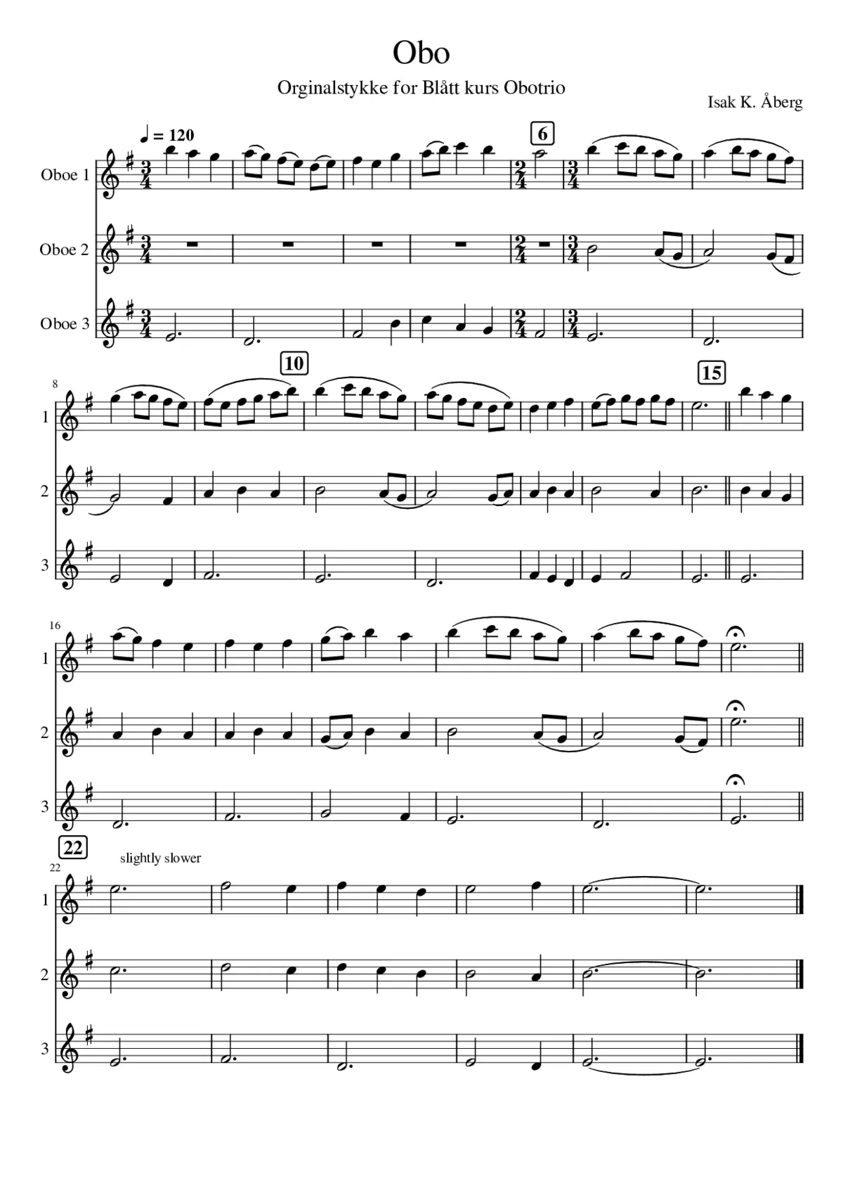 OBOE - Original Blue course Oboetrio Experiment - Page 1