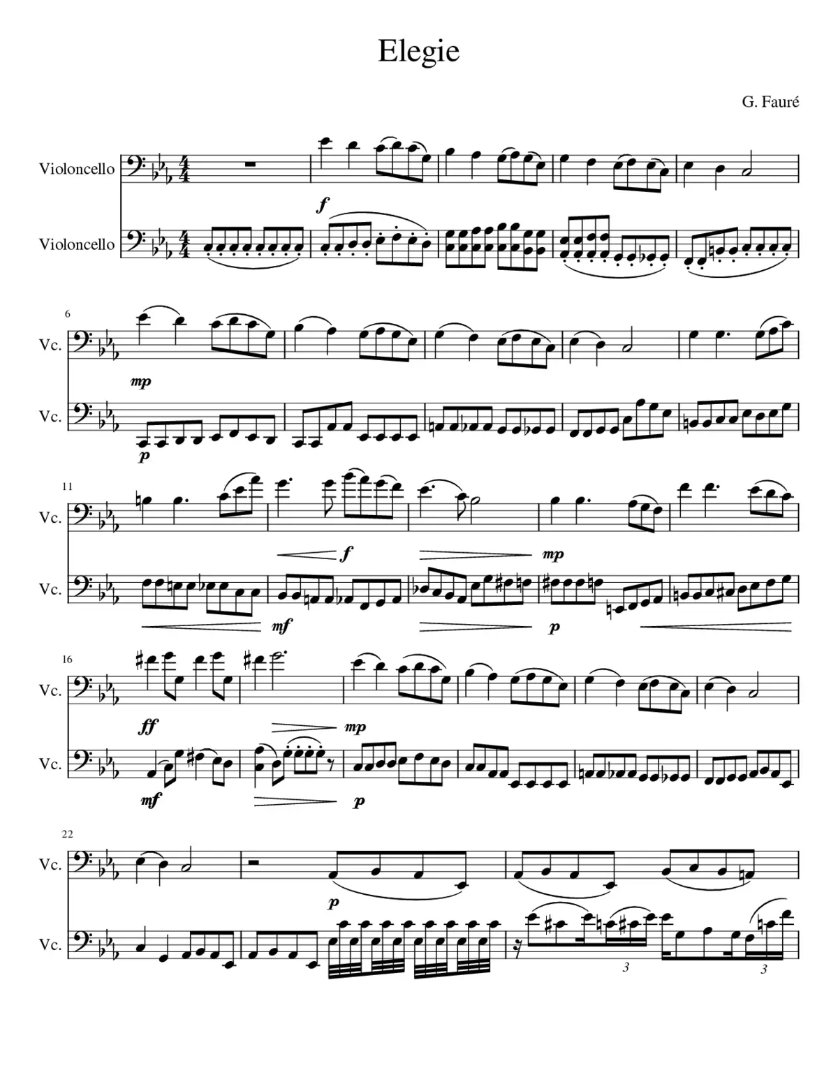 Elegie - Page 1