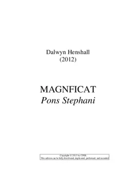 Magnificat - Pons Stephani