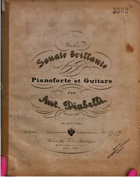 Grande Sonate brillante pour le Pianoforte et Guitare