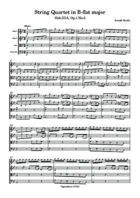 String Quartet in B-flat major, Hob.III:5, Op.1 No.5