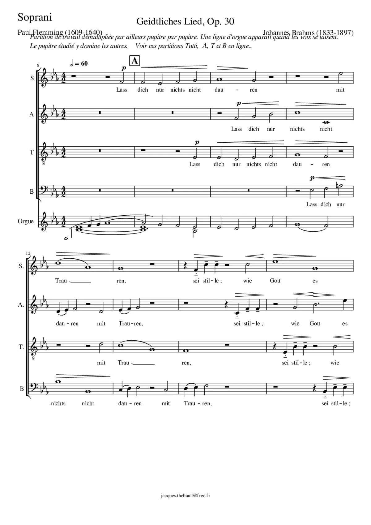Geistliches Lied Op.30 - Page 1