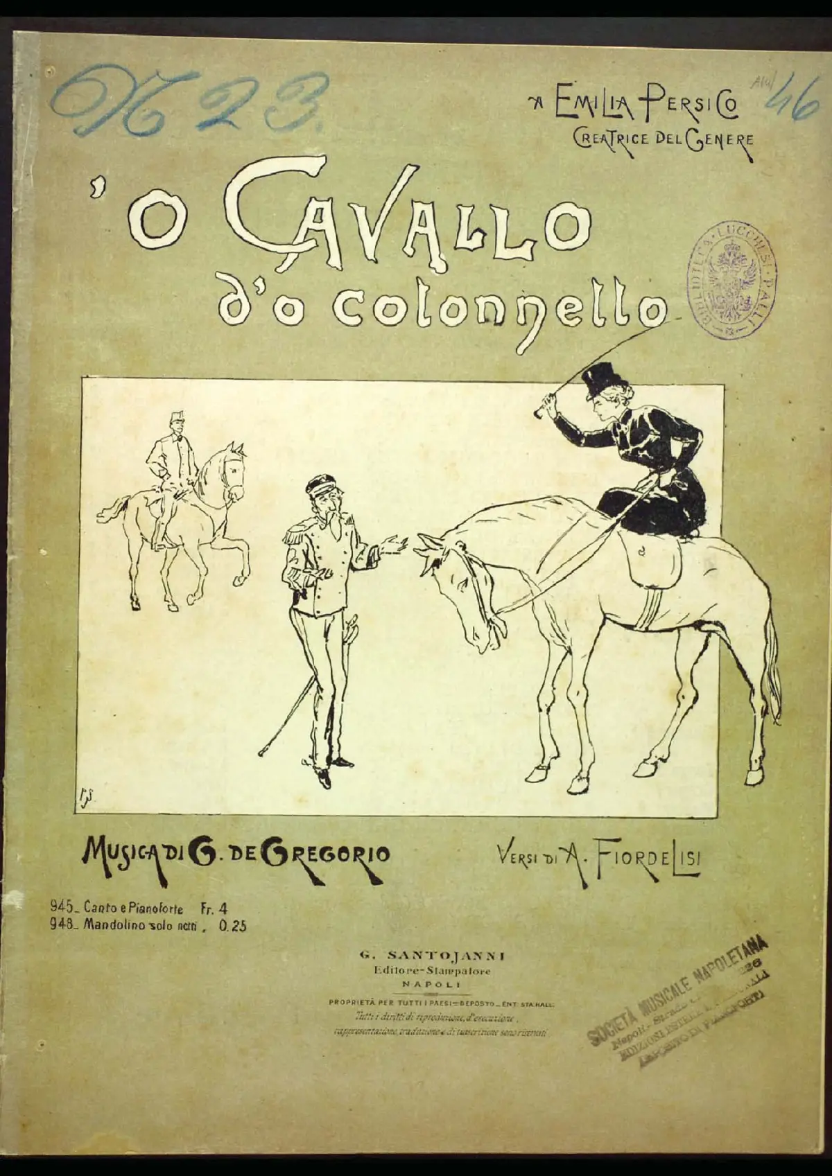 'O cavallo d"o colonnello - Page 1