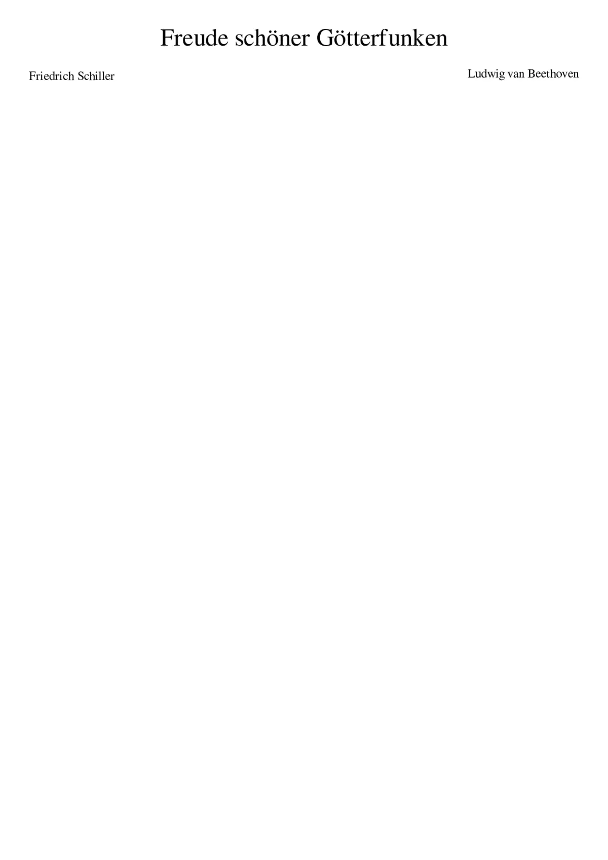 Freude schöner Götterfunken - Page 1