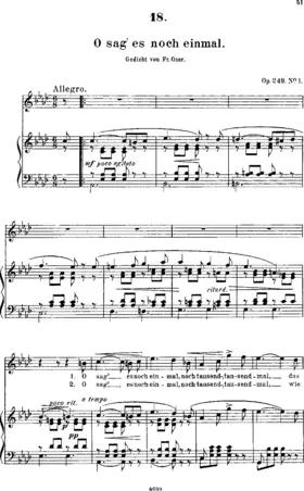 4 Lieder (f. T., S., MS., A. od. Br.)