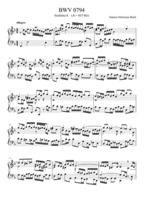 Sinfonia in F major BWV 794