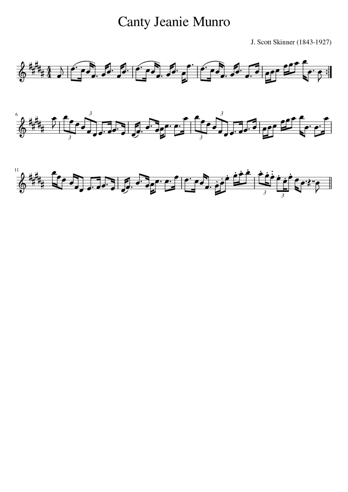 Canty Jeanie Munro - Page 1