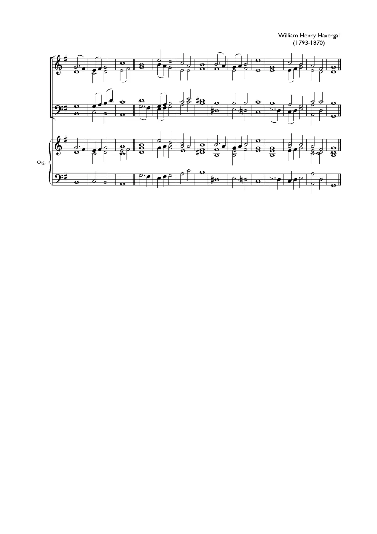 Double chant in G major X - Page 1