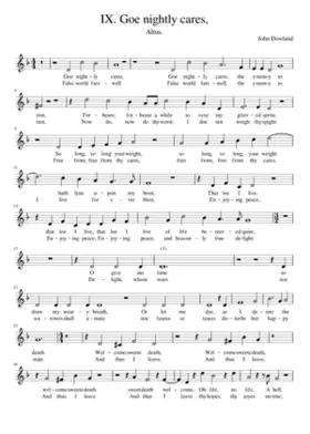 IX. Goe nightly cares