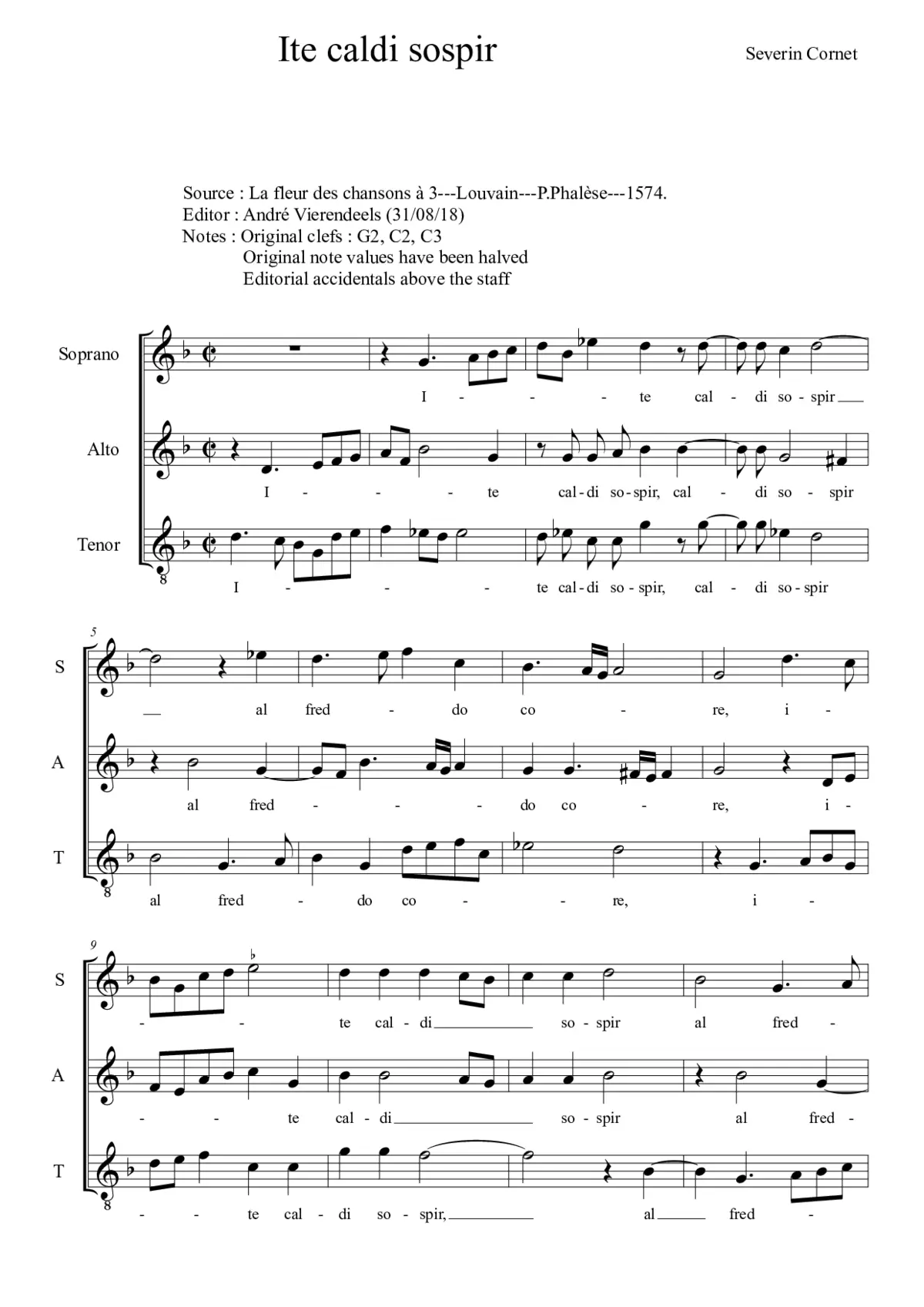 Ite caldi sospir - Page 1