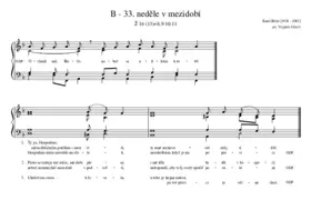 B - 33. neděle v mezidobí