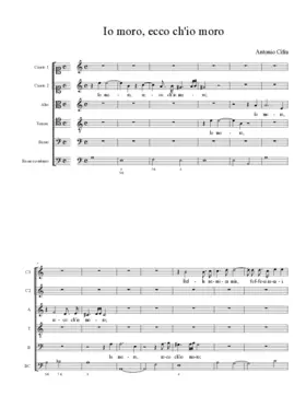 Io moro, ecco ch'io moro